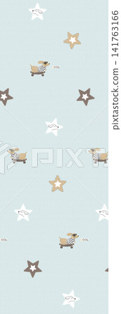 Mixed Assortment of Cute Kids and Vintage Botanical Seamless Pattern Set 141763166