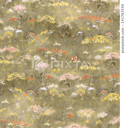 Lush Watercolor Floral Seamless Patterns With Rich Garden Flower Motifs 141763549