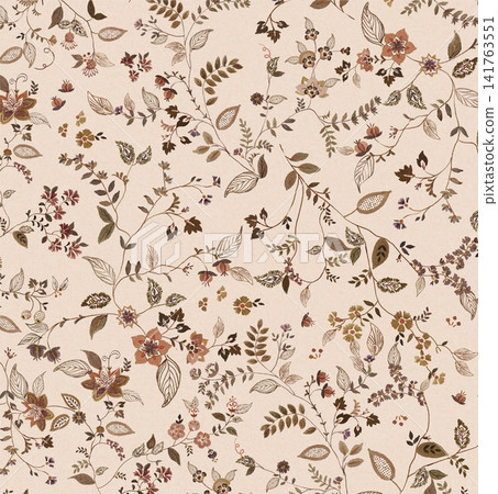 Lush Watercolor Floral Seamless Patterns With Rich Garden Flower Motifs Lush Watercolor Floral Seamless Patterns With Rich Garden Flower Motifs 141763551