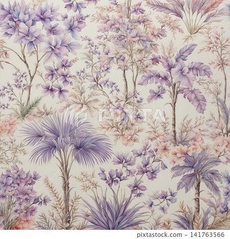 Lush Watercolor Floral Seamless Patterns With Rich Garden Flower Motifs Lush Watercolor Floral Seamless Patterns With Rich Garden Flower Motifs 141763566