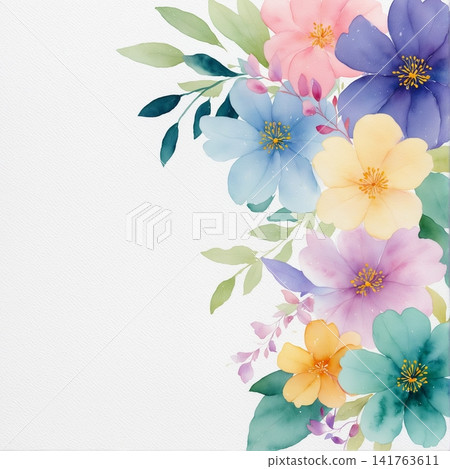 Lush Watercolor Floral Seamless Patterns With Rich Garden Flower Motifs Lush Watercolor Floral Seamless Patterns With Rich Garden Flower Motifs 141763611