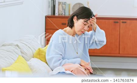 Fever, illness, headache, cold image Fever, illness, headache, cold image 141763874