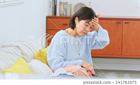 Fever, illness, headache, cold image Fever, illness, headache, cold image 141763875