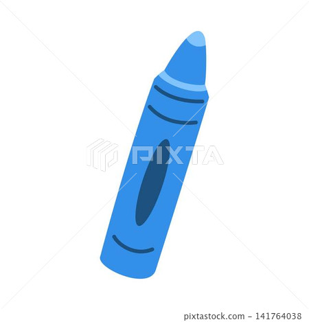 blue crayon art school illustration blue crayon art school illustration 141764038