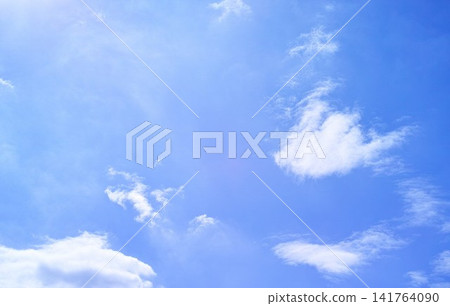 藍色的天空和雲圖像 藍色的天空和雲圖像 141764090