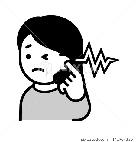 Illustration of a woman experiencing tinnitus Illustration of a woman experiencing tinnitus 141764350