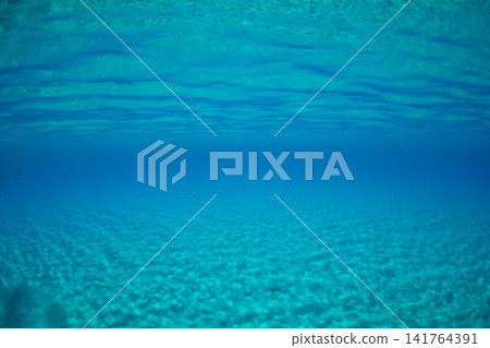 小笠原群島小湊海灘的白沙灘 小笠原群島小湊海灘的白沙灘 141764391