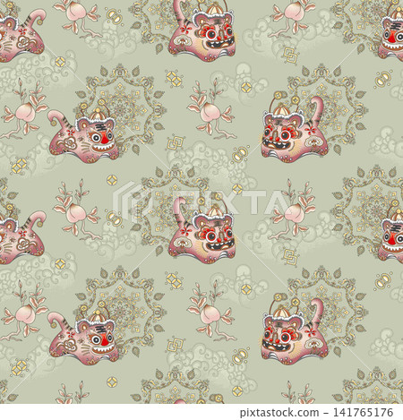 Large Bundle Of Sweet Nursery Animal Lace And Floral Seamless Repeat Patterns 141765176
