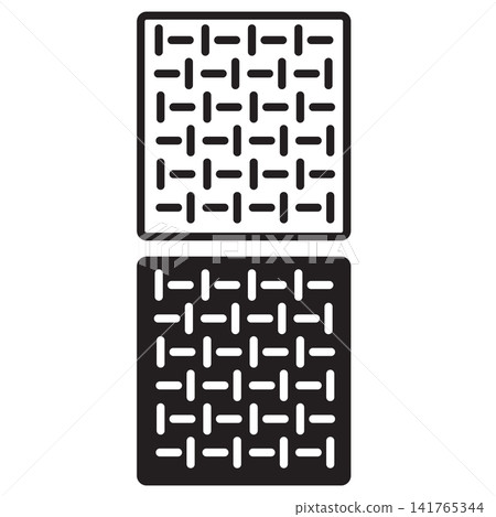 Anti skid feet icon. Anti skid feet thin line sign. anti slip floor symbol. mental texture logo. flat style. Anti skid feet icon. Anti skid feet thin line sign. anti slip floor symbol. mental texture logo. flat style. 141765344