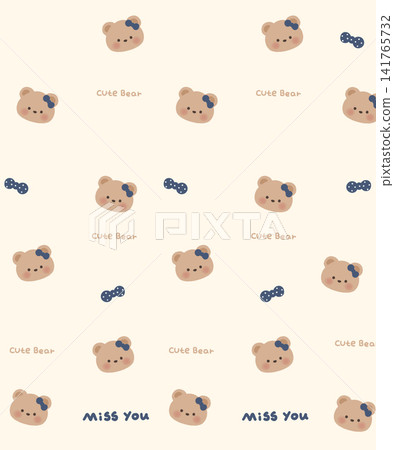 Diverse Seamless Pattern Collection With Vintage Florals And Cute Cartoon Animals Diverse Seamless Pattern Collection With Vintage Florals And Cute Cartoon Animals 141765732