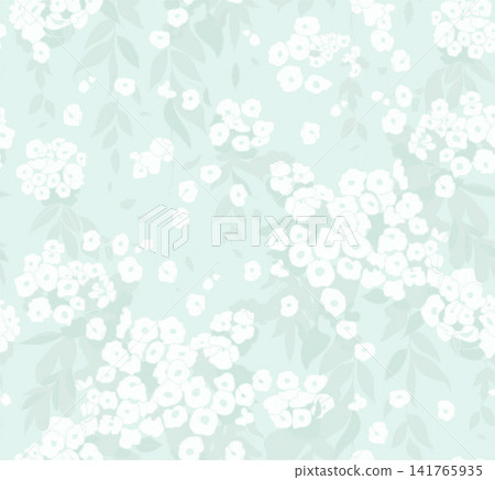 Diverse Seamless Pattern Collection With Vintage Florals And Cute Cartoon Animals Diverse Seamless Pattern Collection With Vintage Florals And Cute Cartoon Animals 141765935