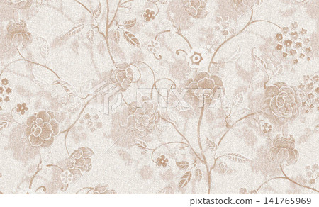 Diverse Seamless Pattern Collection With Vintage Florals And Cute Cartoon Animals 141765969