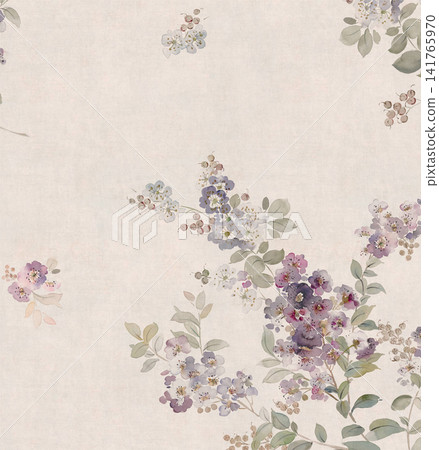 Diverse Seamless Pattern Collection With Vintage Florals And Cute Cartoon Animals Diverse Seamless Pattern Collection With Vintage Florals And Cute Cartoon Animals 141765970