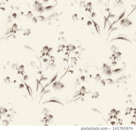Diverse Seamless Pattern Collection With Vintage Florals And Cute Cartoon Animals Diverse Seamless Pattern Collection With Vintage Florals And Cute Cartoon Animals 141765974