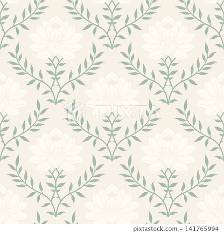 Diverse Seamless Pattern Collection With Vintage Florals And Cute Cartoon Animals Diverse Seamless Pattern Collection With Vintage Florals And Cute Cartoon Animals 141765994