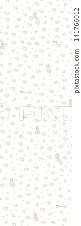 Diverse Seamless Pattern Collection With Vintage Florals And Cute Cartoon Animals Diverse Seamless Pattern Collection With Vintage Florals And Cute Cartoon Animals 141766012