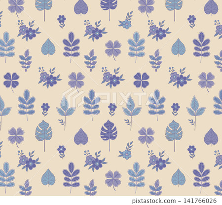 Diverse Seamless Pattern Collection With Vintage Florals And Cute Cartoon Animals Diverse Seamless Pattern Collection With Vintage Florals And Cute Cartoon Animals 141766026
