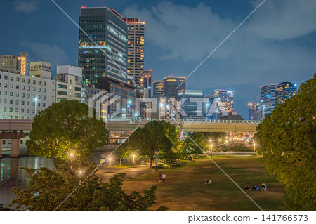 大阪市中之島公園夜景 大阪市中之島公園夜景 141766573