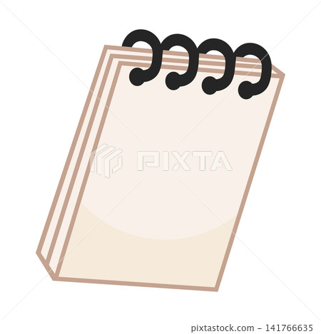 Blank Spiral Bound Notepad Illustration 141766635
