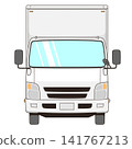 Vector illustration of a 2-ton truck from the front. 141767213