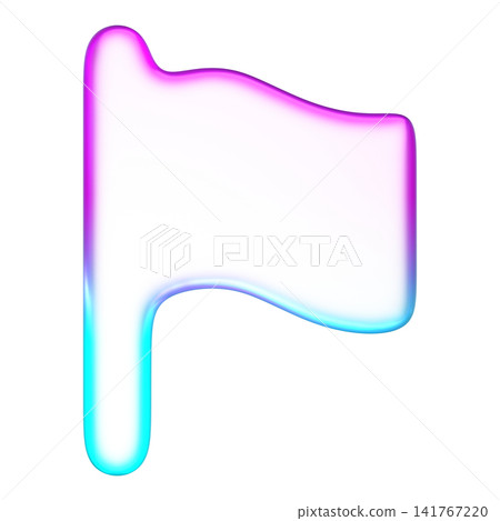 Pastel glass flag icon in gradient glassmorphism style for milestone mark, sleek banner symbol designed for target goal, location pin, and country settings Pastel glass flag icon in gradient glassmorphism style for milestone mark, sleek banner symbol designed for target goal, location pin, and country settings 141767220