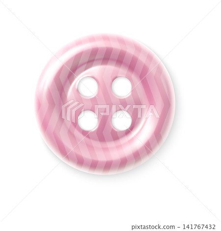 Glossy pink sewing button vector illustration Glossy pink sewing button vector illustration 141767432