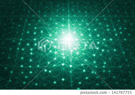 Futuristic dots and lines with binary streams Futuristic dots and lines with binary streams 141767755
