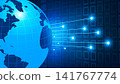 World in Fiber optics abstract  background 141767774