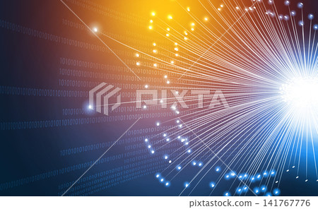 Fiber optics abstract background Fiber optics abstract background 141767776