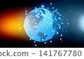 World in Fiber optics abstract  background 141767780