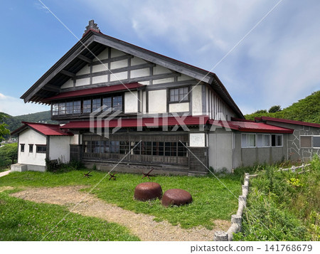 Otaru Herring Mansion, back view, Otaru City, Hokkaido, sunny. Otaru Herring Mansion, back view, Otaru City, Hokkaido, sunny. 141768679