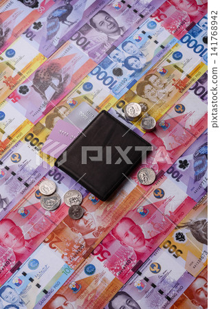 Philippines, Philippine peso banknotes and coins for trade and exchange Philippines, Philippine peso banknotes and coins for trade and exchange 141768942