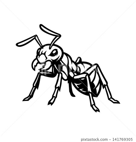 ant mascot logo illustration vector design template simple and modern style ant mascot logo illustration vector design template simple and modern style 141769305