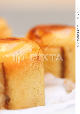 Traditional Granada Pionono Pastry Close Upi Traditional Granada Pionono Pastry Close Upi 141769820