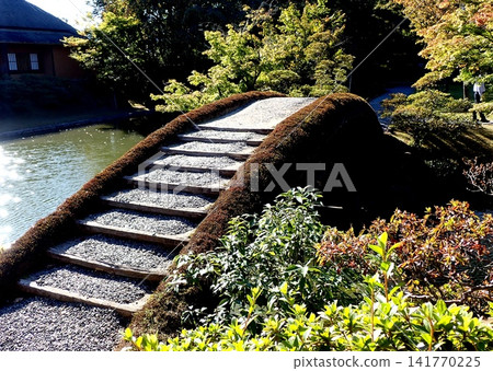 京都、桂離宮、土橋 京都、桂離宮、土橋 141770225