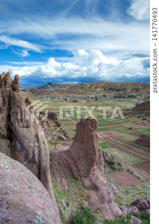 Hayu Marca, the mysterious stargate and unique rock formations near Puno, Peru Hayu Marca, the mysterious stargate and unique rock formations near Puno, Peru 141770493