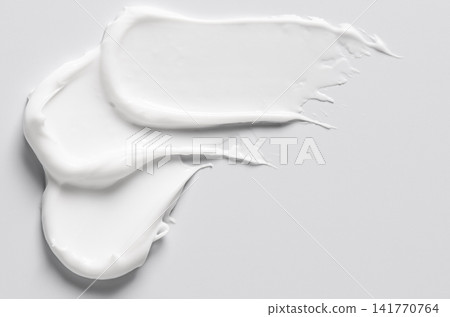 The white texture of cosmetic body cream. 141770764