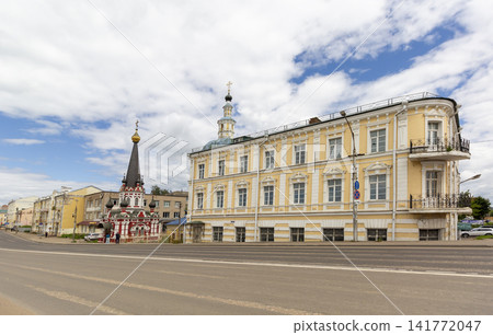 Smolensk, Russia. July 16, 2026. 19th-century public building on Belyaev Street. Smolensk, Russia. July 16, 2026. 19th-century public building on Belyaev Street. 141772047