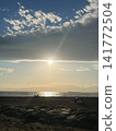 sunset seaside silhouette 141772504