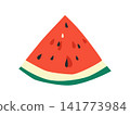 watermelon, vector, fruit 141773984