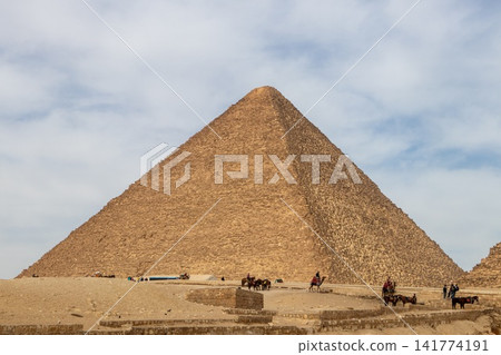 Great Pyramid of Giza in Egypt with Desert Camel Tours 141774191