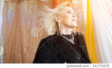 Liberty Inspiration Spark. Elegant Woman With Radiant Hair. Sunlit Profile Of Graceful Woman Moving. Caucasian Female Figure Illuminated By Sunlight Emphasizing Freedom And Artistry Liberty Inspiration Spark. Elegant Woman With Radiant Hair. Sunlit Profile Of Graceful Woman Moving. Caucasian Female Figure Illuminated By Sunlight Emphasizing Freedom And Artistry 141774379