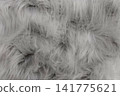 Grey soft wool pattern texture abstract gray fluffy fur background structure backdrop 141775621