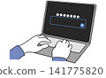 Illustration of a person giving instructions to an AI 141775820