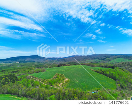 Aerial view of water reflection 141776601