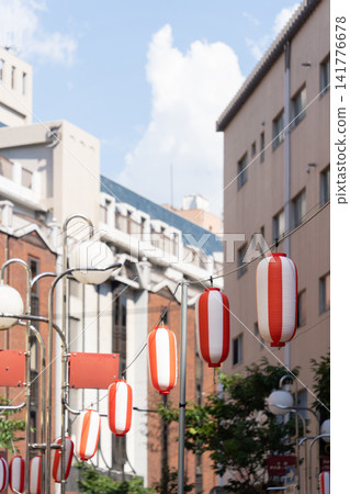 福岡的夏季祭典景色與街道 福岡的夏季祭典景色與街道 141776678