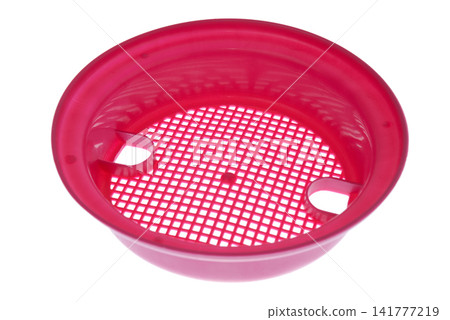 Pink plastic sand sieve Pink plastic sand sieve 141777219