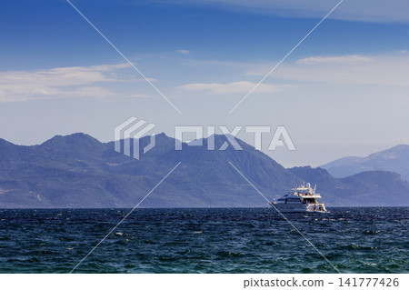 Saronic Gulf and the Coastline of Greece Seen From Aegina Island Saronic Gulf and the Coastline of Greece Seen From Aegina Island 141777426
