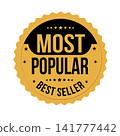 Most popular best seller seal badge label stamp emblem design 141777442