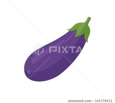 Eggplant, flat illustration Eggplant, flat illustration 141778511
